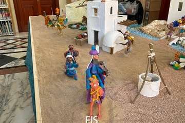 Un belén de pastilina, atractivo de la Biblioteca Saulo Torón (Telde)/Francisco Javier Santana.